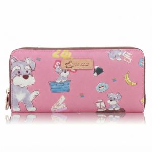 Uma Hana Women Wallet Taiwan Long Purse for Women Dompet Wanita Zip Around Wallet