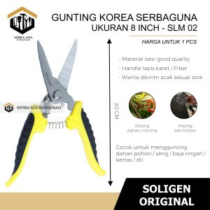 Gunting serbaguna gunting korea gunting holo seng baja ringan SOLIGEN / WELDOM LOKET KAWAT