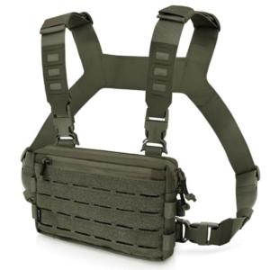 Tacticals Chest Rig Pack for Men Running Chest Bag with Front Loop Utility Recon Kit Bag Chest Rigs Vest for Workouts