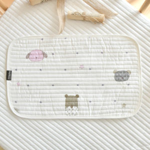 Pure Cotton Baby Protection Pillow Newborn Flat Pillow Cushion Cartoon Anti-Spitting Milk Pillow Towel