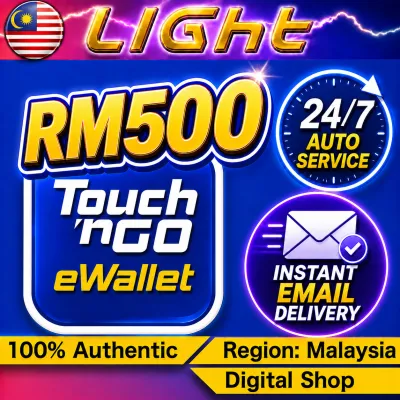 TNG RM 500 PIN TOUCH N GO RELOAD RM 400 5-MIN Emali Delivery✨Touch & Go✨Lighting Game 24/7 Emali Delivery