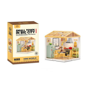 Specool® DIY Miniature House Dollhouse 3D Building Block Scene Puzzle Kits Adults Teens Man Toy Gift