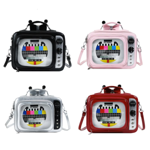 Unique School Backpack TV Designs Shoulder Bag with Adjustable Strap Spacious Interior Crossbody Bags for Travel or Work
