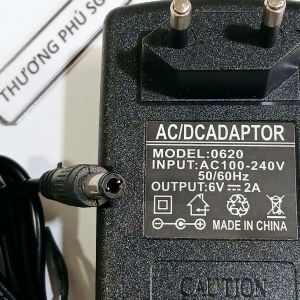Nguồn Adapter DC 6V - 2A / Đầu cắm 5.5mm x 2.1mm