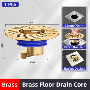 【Anti-odor Anti-clogging Floor Drain】Flushes bath water in 1 second traps hair directly and prevents bad odors from returning - The "floor drain renewal tool" suitable for most bathrooms.