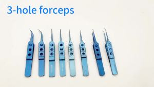 KITA Ophthalmic Castroviejo suturing Forceps 1 x 2 teeth Tying Forceps eyelid surgical tool Toothed Forceps Titanium