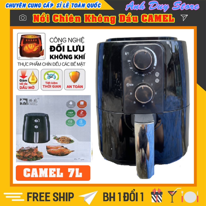 Nồi chiên không dầu CAMEL dung tích 7L mang nhiều chức năng thông minh ...