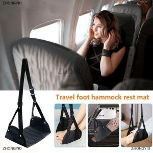 [COD] ZHONGYI0 Airplane Footrest Adjustable Foot Rest Feet Hammock for Plane Train Office Home