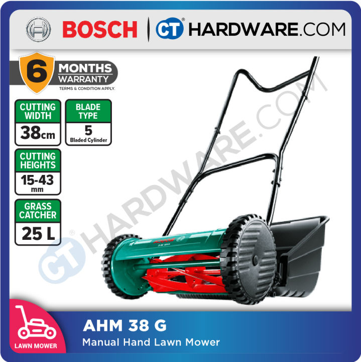 Bosch Ahm G Manual Hand Lawn Mower Cm Cylinder Blades Lazada