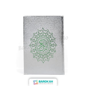 ORIGINAL - Al Quran Cover Perak Ukuran B5 19 X 27 CM Tanpa Terjemah AlQuran 30 JUZ