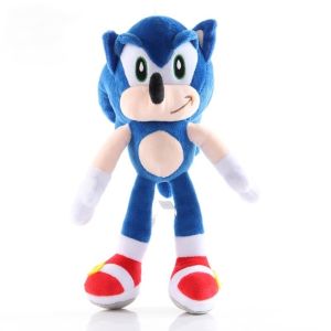 1pcs 23-35cm Sonic Plush Doll Toys Sonic Peluche Toys Black Blue and Red Sonic Plush Toys Soft Stuffed Dolls Baby Gifts for Kids Xmas