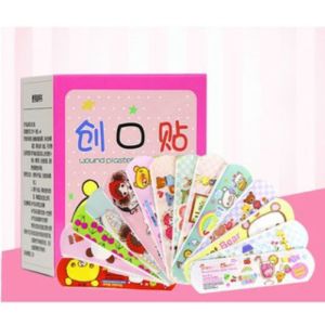 Combo Hộp 100 Miếng Băng Keo Cá Nhân Hoạ Tiết Hoạt Hình Siêu Dễ Thương Cute