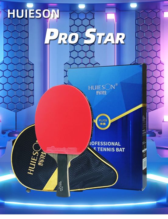 New Table Tennis Racket Huieson Pro Series 9 Star Professional Carbon