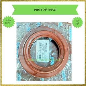 Phớt  chắn dầu (oilseal) đuôi quả dứa cầu 2.5 tấn. Thông số 70x116x11/25 lò xo 2 tầng