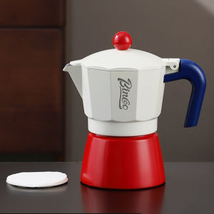 Bincoo Moka Pot Coffee Maker Single Valve Extraction Coffee Machine Grinding Machine Set for Home Use 1/3/6cup