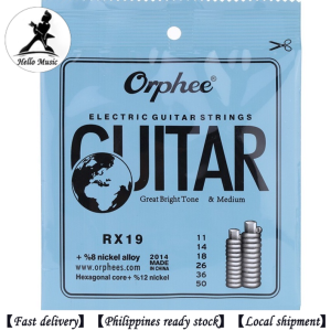 Orphee RX Series Electric Guitar (.011-.050) Nickel Alloy Medium Duty 6 pcs Guitar Strings