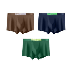 CMENIN  3 ชิ้นยอดนิยมไนลอนชุดชั้นในชายนักมวยกางเกงชั้นในชายเอวต่ำ Cueca กางเกงในชาย Boxershorts มาใหม่ล่าสุด M1886