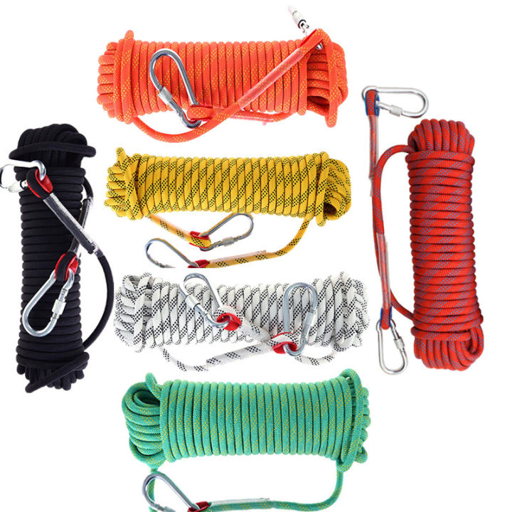 this is 10m】10m/20m/30m/50m Outdoor Rock Climbing Rope Rock Climbing  Equipment 10mm Diameter Emergency Paracord Rescue Survival Rope Accessory