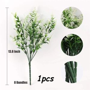 Artificial Green Simulated Flower Plastic Lavender Flower Artificial Flower Home Wedding Outdooor