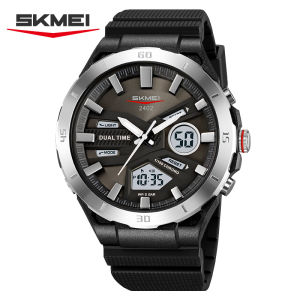 SKMEI 2402 Luxury Dual Time Men Fashion Watch Waterproof Stopwatch Alarm Watches (49.8 mm )