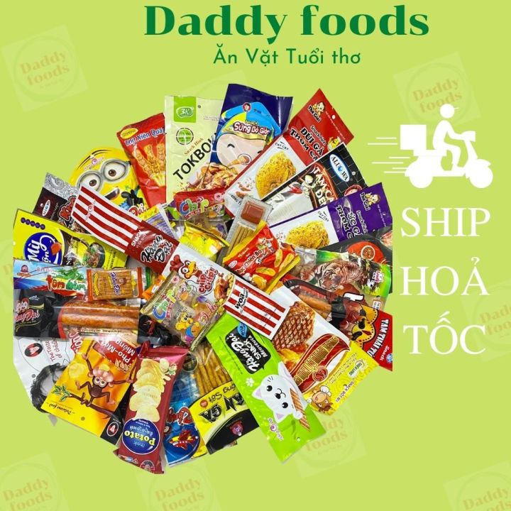 Combo 20 Món Ăn Vặt Tuổi Thơ Bim Bim Cay Các Loại Mix Lộn Xộn | Lazada.vn