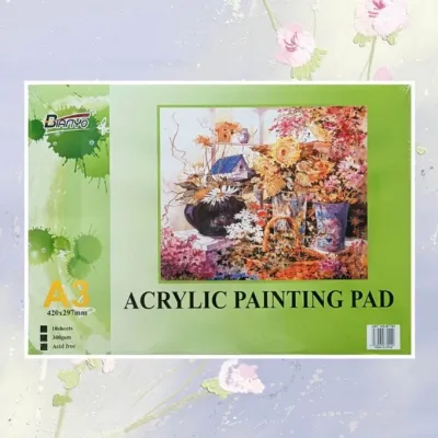 【Mi Art Supplies】300GSM A3/A4 Acrylic Paper Pad Artist Acrylic Paper Pads
