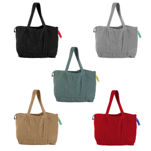 Thời trang và thiết thực vải to sợi Túi Đeo Vai dành cho Nữ Túi cầm tay giản dị với không gian rộng rãi cho Essential hàng ngày