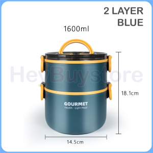 [READY STOCK]304 Stainless Steel Multi Layers Thermos Insulation Lunch Box Bento Bekas Makanan Tahan Panas Food Warmer