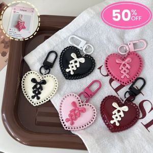 ZEFAN 【COD】สายรัดญี่ปุ่นโบว์รักพวงกุญแจจี้ขนาดเล็กจี้ส่วนบุคคลหญิงหัวใจร่องห้ามุมจี้กระเป๋าหนังสือดาว
