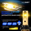 Newest Novsight N37Y H8 H9 H11 LED Headlight Bulb 3000K Yellow Light LED Lights for Car High/Low Beam Fog Light 120W 22000LM Plug&Play 2 PCS 1 Year Warranty Free Shipping. 