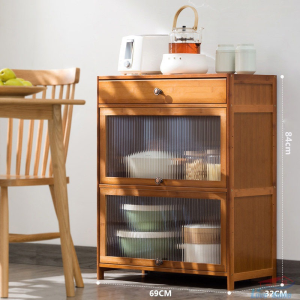 ตู้วางของในครัว✨ตู้วางของ ครัวตู้กับข้าวพร้อมประตูตู้   ตู้อเนกประสงค์ ตู้เก็บของชั้นวางอุป ตัวเลือกข้อกำหนดหลายรายการ กันฝุ่น