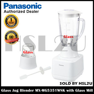 Panasonic 700 W Glass Jug 1.5L Blender MX-MG5351WSK with Glass Mill