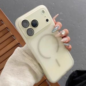 Frosted Candy Soft TPU For Magsafe Phone Case For iPhone 17 Air 16 16E 15 14 13 12 Plus Pro Max Slim Lens Bumper Magnetic Cover