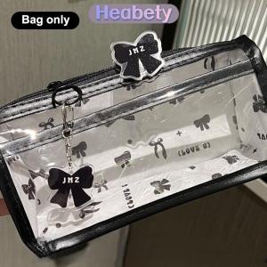 Heabety Phim hoạt hình mờ bút chì trường hợp nhiều lớp dọc công suất lớn văn phòng phẩm lưu trữ túi trường cung cấp túi mỹ phẩm