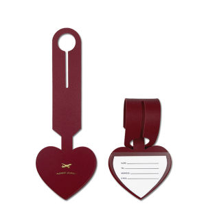 Antiloss suitcase hangtag address identification leather luggage antiloss boarding license