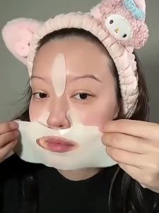 Huilin. 10Pcs Collagen Sleeping Mask Hydrating Moisturizing Whitening Translucent Hydrogel Face Mask Smooth and Tender Skin