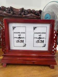 Khung Đôi Gỗ Tràm ( Ảnh Thờ )