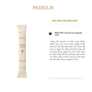 Gói Stick Mật Ong Nghệ Curcumin Miele 15G