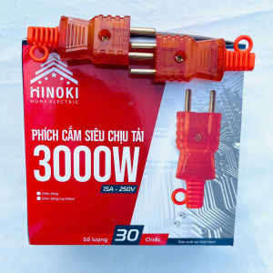 COMBO PHÍCH DƯƠNG CHỊU TẢI 3000W CHÂN ĐỒNG TRONG SIÊU BỀN HINOKI