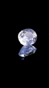 0.94 carat Light Blue Sapphire/ Heated/ SI Certified