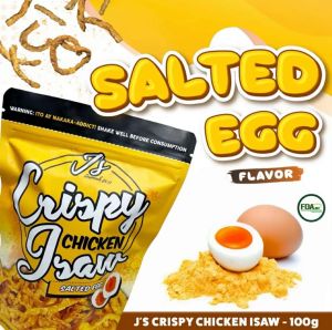 JS CRISPY CHICKEN ISAW 100G Classic Plain Salted Egg Spicy Chips Snacks On the Go Ready To Eat