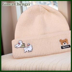 Ginca Phim Hoạt Hình Mèo Trắng Trâm Tại Rượu Vang Đỏ Dễ Thương Ba Lô Phụ Kiện Quần Áo Trang Trí Nội Thất Kẽm Hợp Kim Huy Hiệu