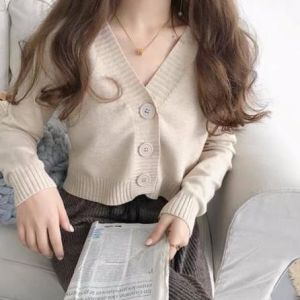 KARDIGAN CROP BIANCA CARDY / LUNA CARDY RAJUT / MILEA CROP TOP