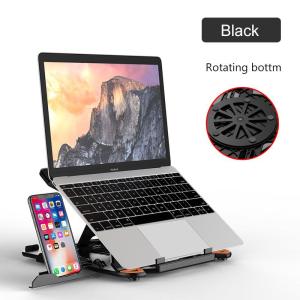 360 Rotating Laptop Stand Foldable Notebook Stand Laptop Holder Computer Cooling Bracket With Phone Holder