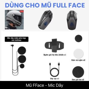 🎧 Tai nghe Bluetooth gắn mũ bảo hiểm MOTOWOLF BH1Âm thanh cực chất kết nối cực xa