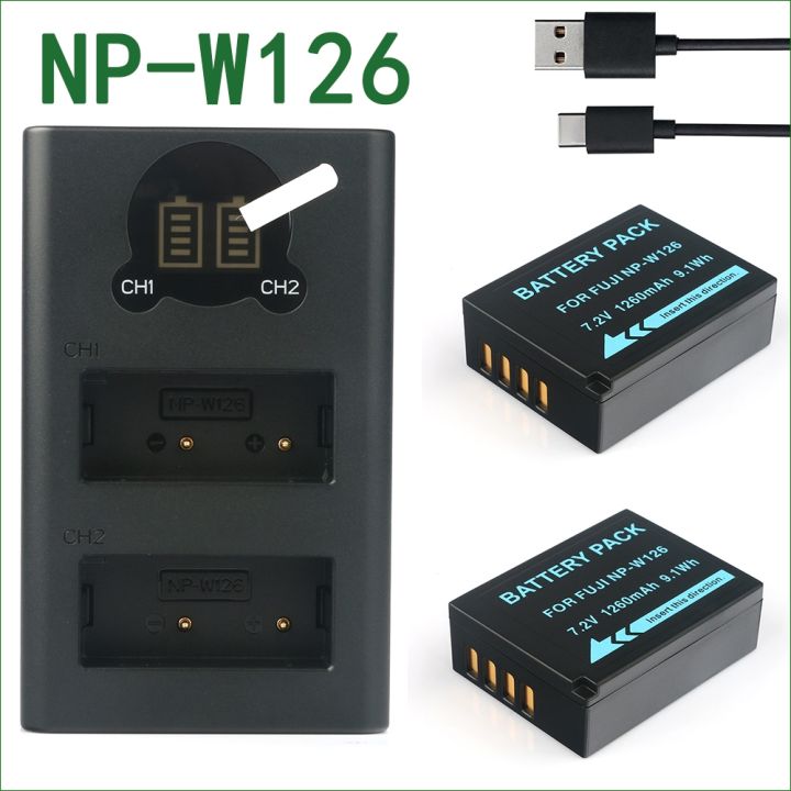 ENEGON NP-W126 /W126S Sostitutiva (2 Pezzi) E Batteria Dual USB Per Fujifilm X100VI XS10 XT30 XT20 XE4 X100V X100F X-A1 X-E1 X-E2 X-E3 X-M1 X-Pro1 X-T1 X-T3 XS1 HS30EXR HS35EXR HS50EXR - Foto 3