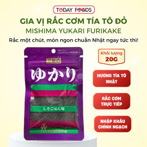 Gia vị rắc cơm Nhật Bản Mishima Yukari Furikake tía tô đỏ 20g – rắc cơm làm onigiri và bento