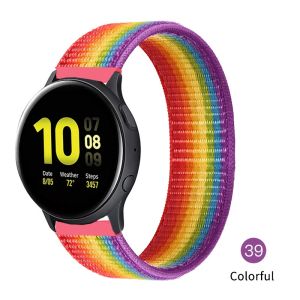 20mm/22mm Band for Samsung Galaxy Watch 4/Classic/3 45Mm/46Mm/42Mm/Active 2/Gear S3 Nylon Bracelet Huawei Watch GT 2 Pro Band