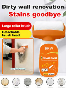 2-in-1 Wall Repair Roller Brush Roller-type Water-based Odorless Latex Paint For Home Wall Repair