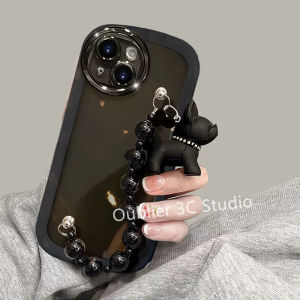 Ốp Lưng Realme11 RealmeC51 Realme 11 C51 NFC 5G 4G Vỏ điện thoại giảm giá cực mạnh thiết kế mới màu tím đen Gấu Mặt Dây Chuyền Vòng đeo tay trong suốt bằng silicon vỏ mềm Case 2023